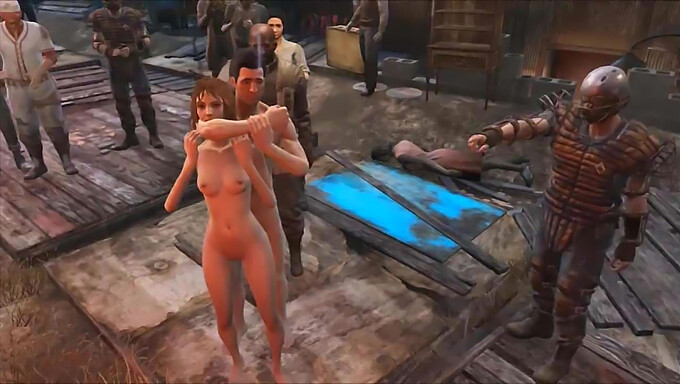 Seks Berkumpulan Kartun Di Diamond City Of Fallout 4 Permainan Video