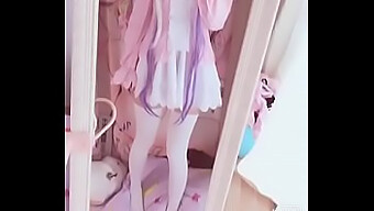 Kanna'S Solo Play And Fingering In Cosplay Attire