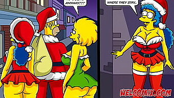 Homer Simpson'S Taboo Christmas Gift: Wife As A Present To The Needy In Hentai Illustration