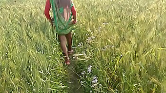 Indian Girlfriend Enjoys Outdoor Sex In The Fields