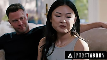 Uncovering The Secrets Of Neighbors: Lulu Chu Stumbles Upon A Bdsm Tape Featuring Seth Gamble And Kimmy Kimm