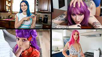 Adorable Girls Indulge In Roleplay Fantasies With Busty Beauties Siri Dahl, Jewelz Blu, And Val Steele