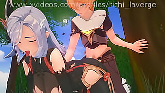 Compilation De Filles En 3d Dans Genshin Impact, Naruto Et Autres Animés Sans Licence